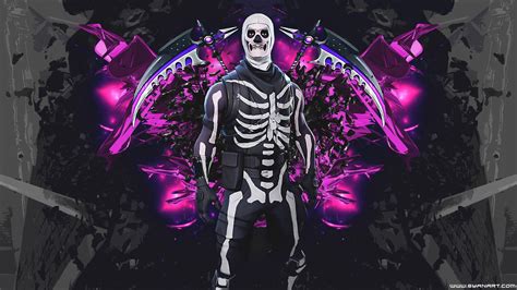 Purple Skull Trooper Wallpapers Wallpaper Cave