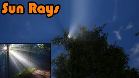 How To Create God Rays Sun Rays Unreal Engine 4 Tutorial Youtube