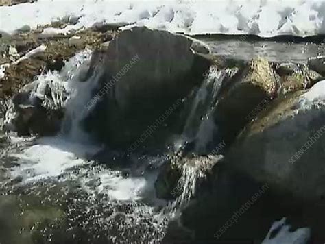 Mountain Snowmelt Stock Video Clip K0022094 Science Photo Library