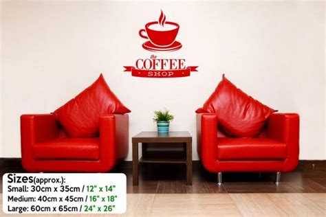 The Coffee Shop Great Wall Decal Wall Stickers Store Uk Shop