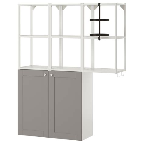 Notre vaste gamme de cadres muraux pour photos vous offre des placez tous ceux que vous aimez en point de mire dans un cadre mural ikea. ENHET Combinaison rangement murale - blanc/gris avec cadre ...