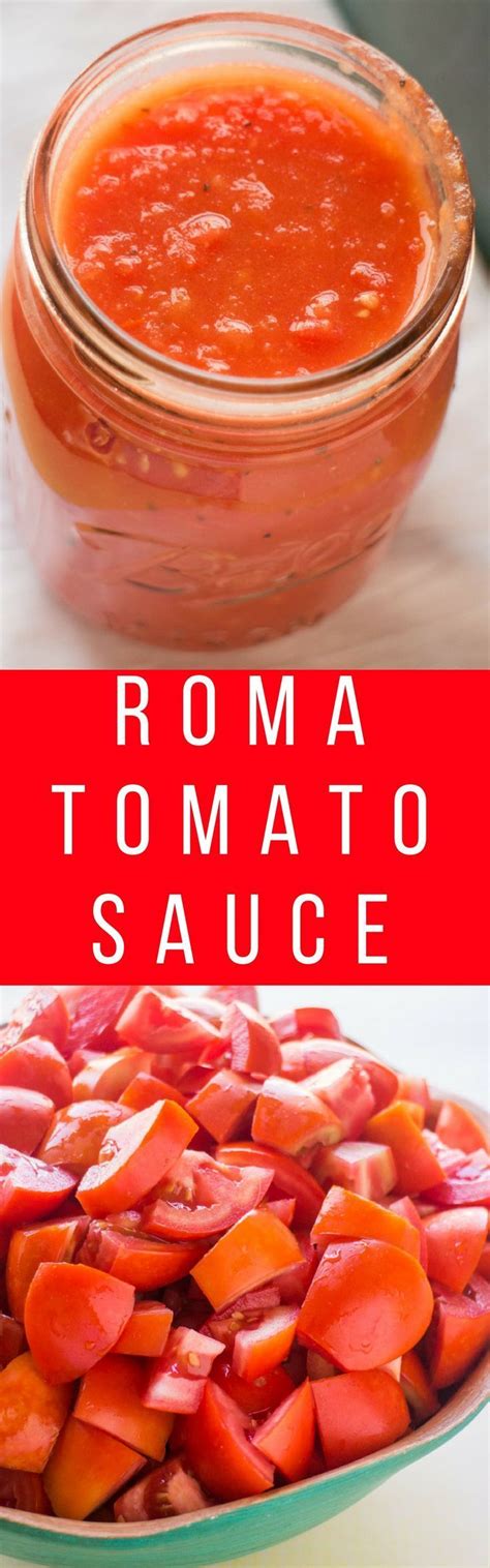 Roma Tomato Sauce | Recipe | Food recipes, Sauce recipes, Tomato sauce ...
