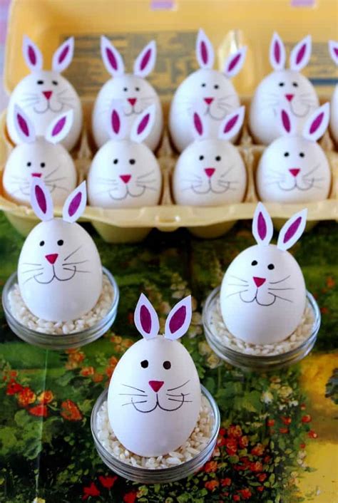 Super Cute And Easy To Make Hard Boiled Bunny Eggs Recipe