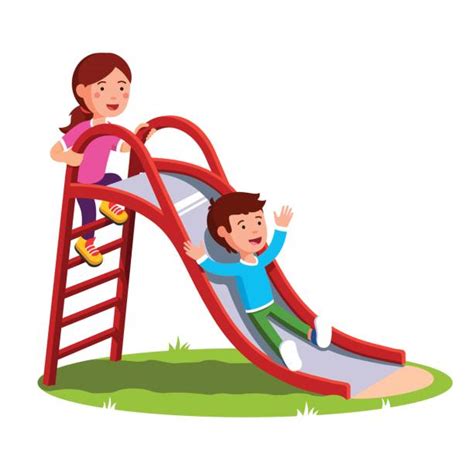 Child Sliding Illustrations Royalty Free Vector Graphics And Clip Art