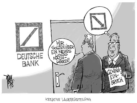 „damit haben sie es amtlich. Aktuelle Karikaturen:Deutsche Bank