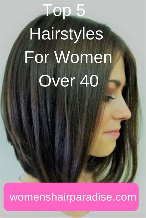 On the other hand, darker intelligent shades, such as burgundy, auburn, and dark chocolate can look stunning on older women. Top 5 Hairstyles For Women Over 40 | Over 40 hairstyles ...