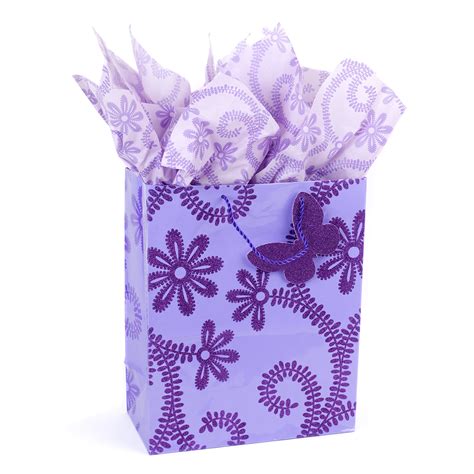 Hallmark Large T Bag With Tissue Paper For Birthdays Bridal Showers