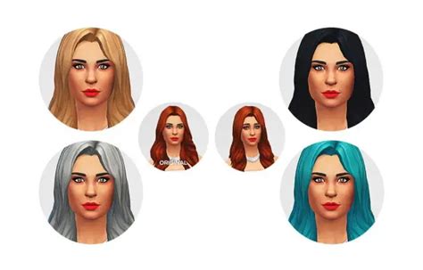 Sims 4 Hairs Lumia Lover Sims Long Hurr Dont Curr Hairstyle Retextured
