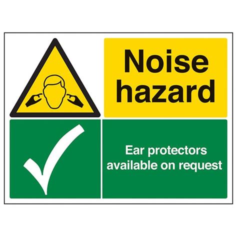 Noise Hazardear Protectors Safety Signs 4 Less