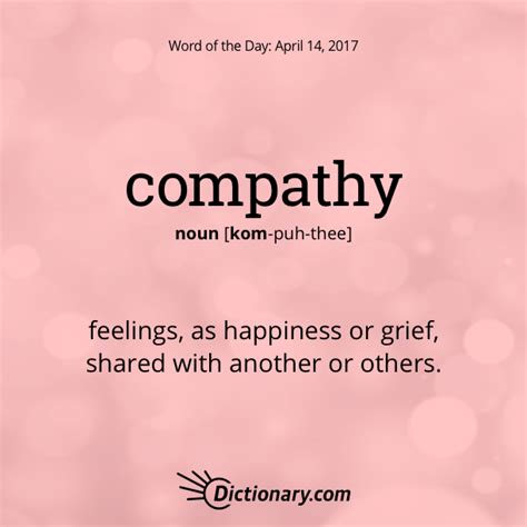 S Word Of The Day Compathy Feelings As Happiness Or