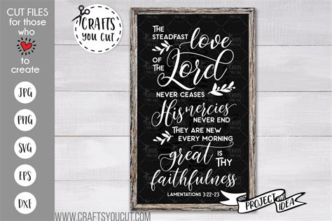 The Steadfast Love Of The Lord Never Ceases A Christian Svg