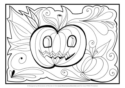 Free Printable Halloween Coloring Pages Adults - Coloring Home