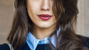 Anna Chipovskaya Women Actress Singer Brunette Green Eyes Russian Long Hair Jacket Wallpaper