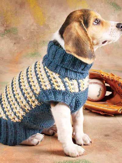 Jack russell) l (large dog e.g. Slip-Stitch Dog Sweater knitting pattern (With images ...