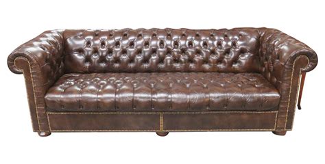 Maybe you would like to learn more about one of these? Brown Leather Tufted Chesterfield Sofa | Chairish
