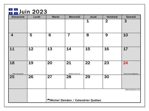 Calendrier Juin 2023 à Imprimer “47ds” Michel Zbinden Ca