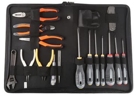 9852 Bahco Bahco 17 Piece Electricians Tool Kit With Pouch 419 0107