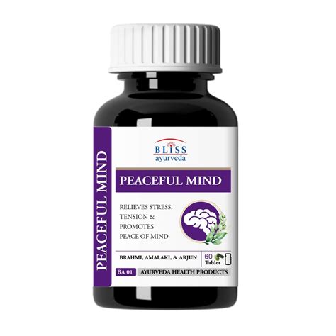 Promotes mental peace & mind rejuvenationPEACEFUL MIND “A Healthy Mind