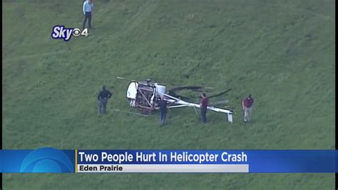 2 Injured In Eden Prairie Helicopter Crash Cbs Minnesota