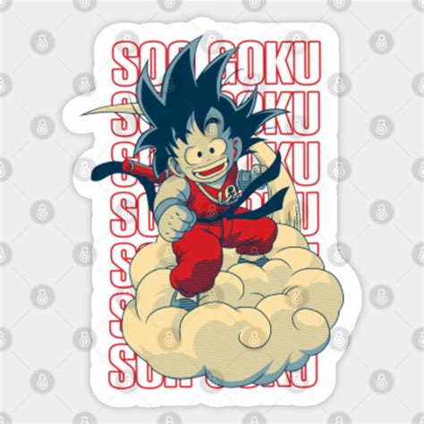 Kid Goku Nimbus Cloud Goku Sticker Teepublic