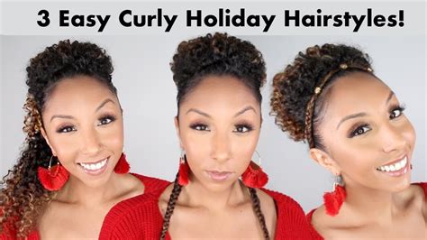 3 Cute And Easy Holiday Hairstyles For Curly Hair Sheamoisture Product