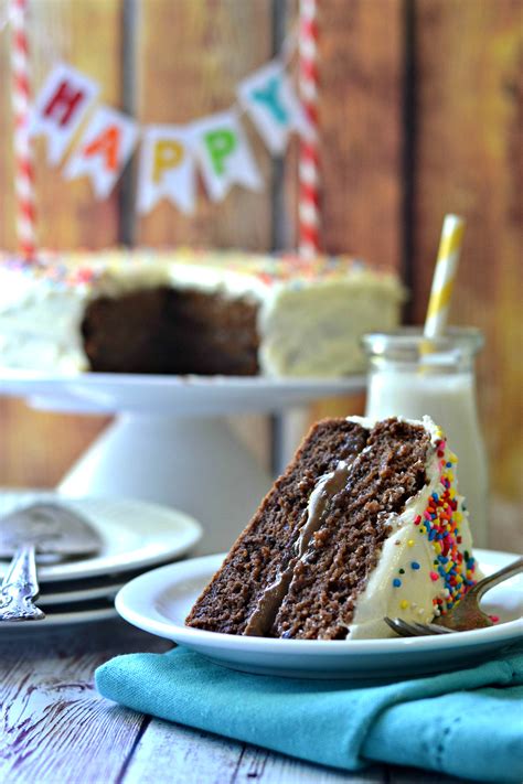 Gluten Free Happy Birthday Cake - Fork and Beans