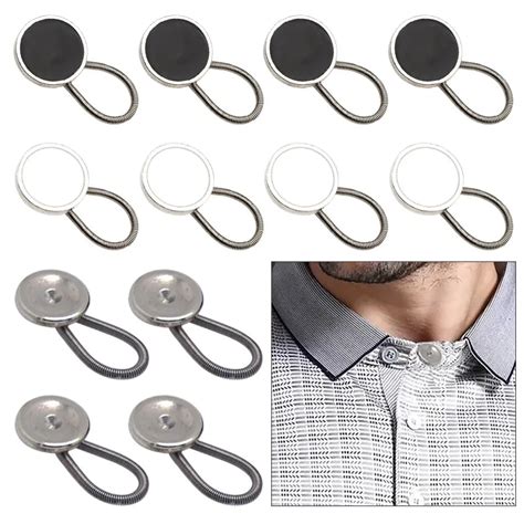 36pcs Metal Buttons For Collar Shirt Pants Jeans Free Sewing