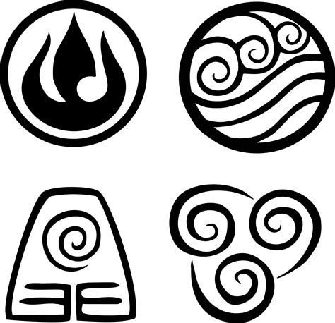 Avatar the Last Airbender nation symbols. Visit my website to order