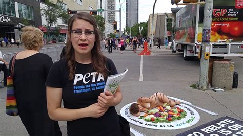 PETA Brings Naked Protest To Edmonton YouTube