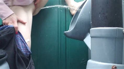 Couldn T Hold My Piss At The Porta Potty Urinal Pornhub Com