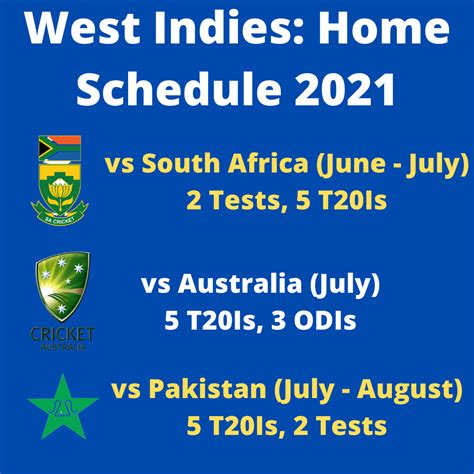 West Indies Announces Home Schedule 2021 West Indies Cricket Update