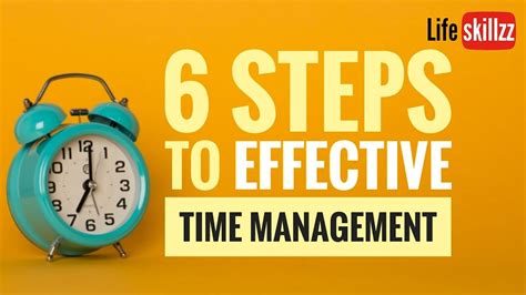 6 Steps To Effective Time Management Youtube