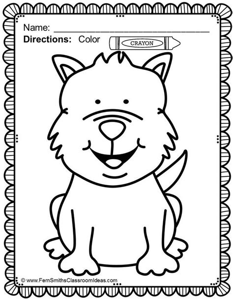 Pet Coloring Pages For Preschoolers Wickedgoodcause