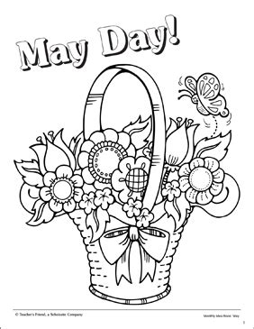Teachers, there are also lesson plans with paired activity pages to help keep your students engaged. May Day: Coloring Page | Printable Coloring Pages