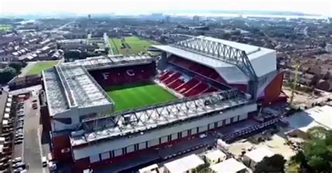 Anfield Redevelopment Stunning Aerial Footage Shows Liverpools New