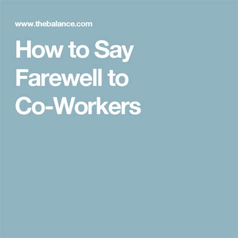 How To Say Farewell To Co Workers Leaving Poems Leaving A Job