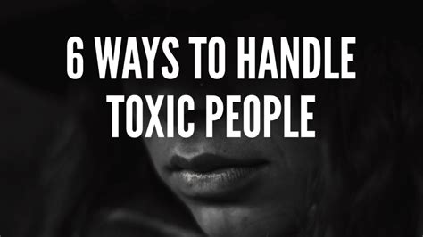 Ways To Handle Toxic People