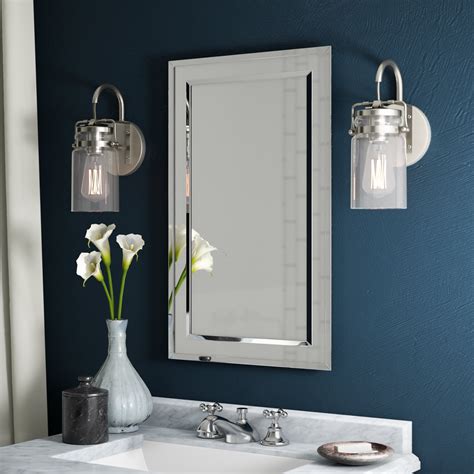 Contemporary Bathroom Medicine Cabinet Vanity Lighting Over Non