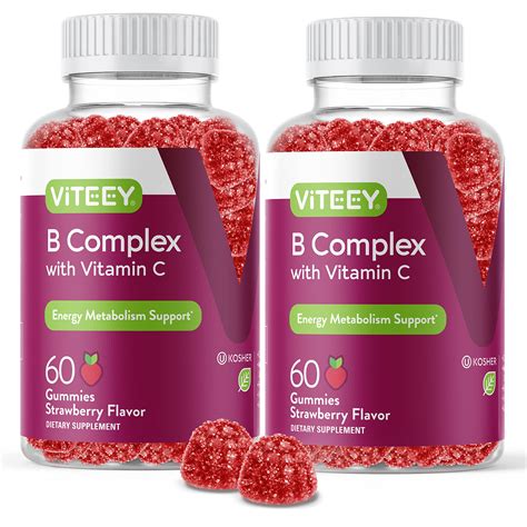 Vitamin B Complex Gummies Vitamin C Vitamin B6 Vitamin B12