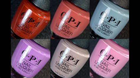 opi peru fall 2018 live swatches youtube