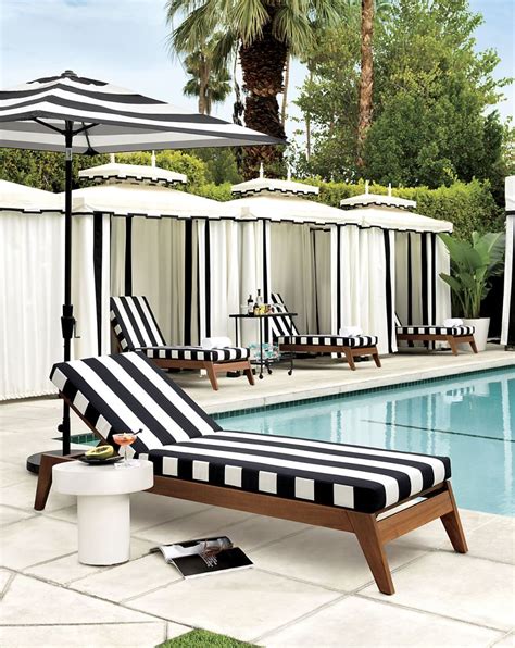 Patio Furniture And Decor Trend Bold Black And White