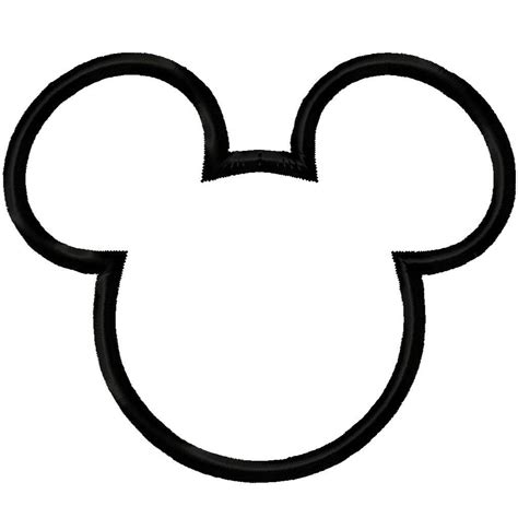 Download mickey silhouette svg and use any clip art,coloring,png graphics in your website, document or presentation. Mickey Mouse Outline | New Calendar Template Site