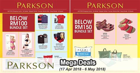 Hours, address, setapak central reviews: Parkson Mega Deals Promotion (17 April 2018 - 6 May 2018)
