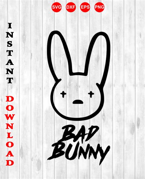 Bad Bunny Logo Svg El Conejo Malo Etsy
