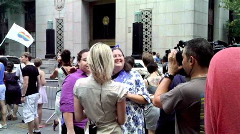 lesbian couple just married and getting interveiwed by the media youtube