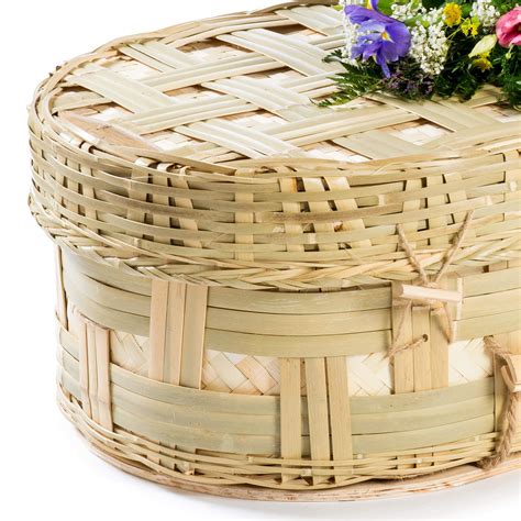Bamboo Rounded Lattice Coffin Bamboo Coffin Willow