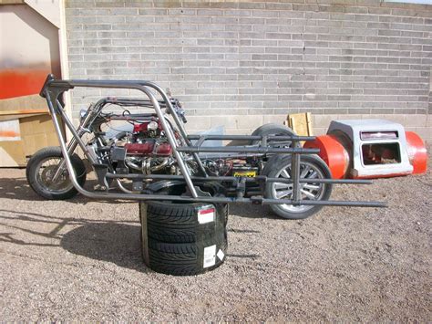 These kits are produced to fit perfectly on your existing frame replacing your swingarm and suspension. V-8 Trike