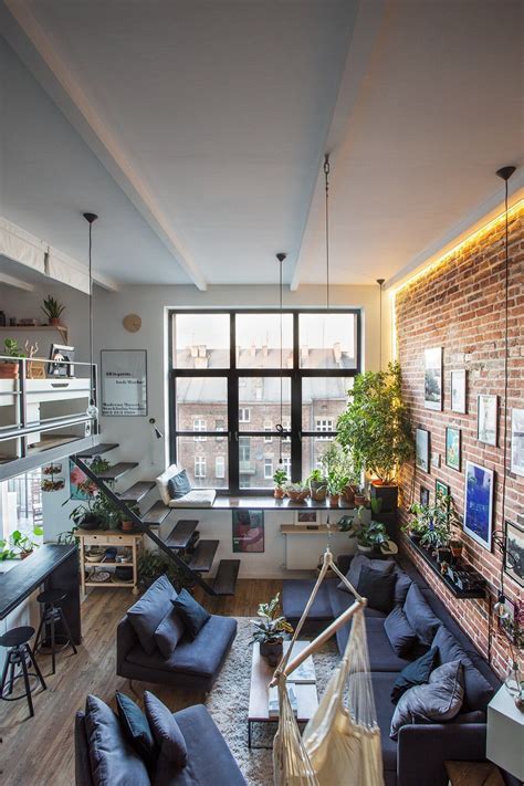 A Creative Loft Apartment In Poland With Exposed Brick And Art — The