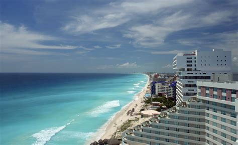 Maybe you would like to learn more about one of these? Image Mexico Cancun Sea Sky Waves Coast Horizon Cities Houses