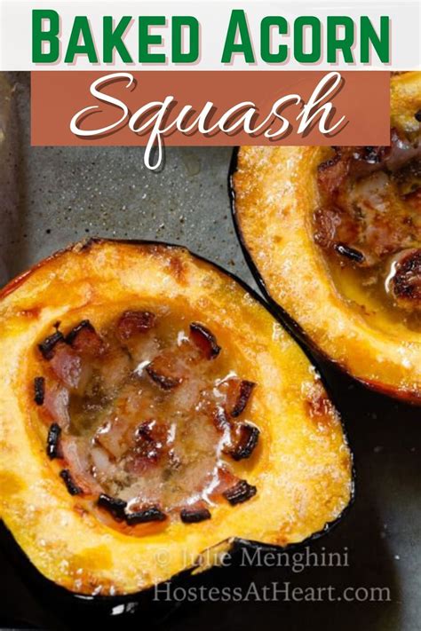 Baked Acorn Squash With Bacon And Brown Sugar Is Sweet Smokey And